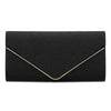 Black Glitter Envelope Clutch Bag for Women Evening Use
