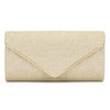 Black Glitter Envelope Clutch Bag for Women Evening Use
