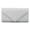 Black Glitter Envelope Clutch Bag for Women Evening Use