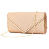 Black Glitter Envelope Clutch Bag for Women Evening Use