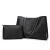 Black Rhombus Chain Shoulder Bag for Women