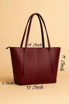 Brown Leather Tote Bag for Women